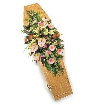 Pink Casket Spray